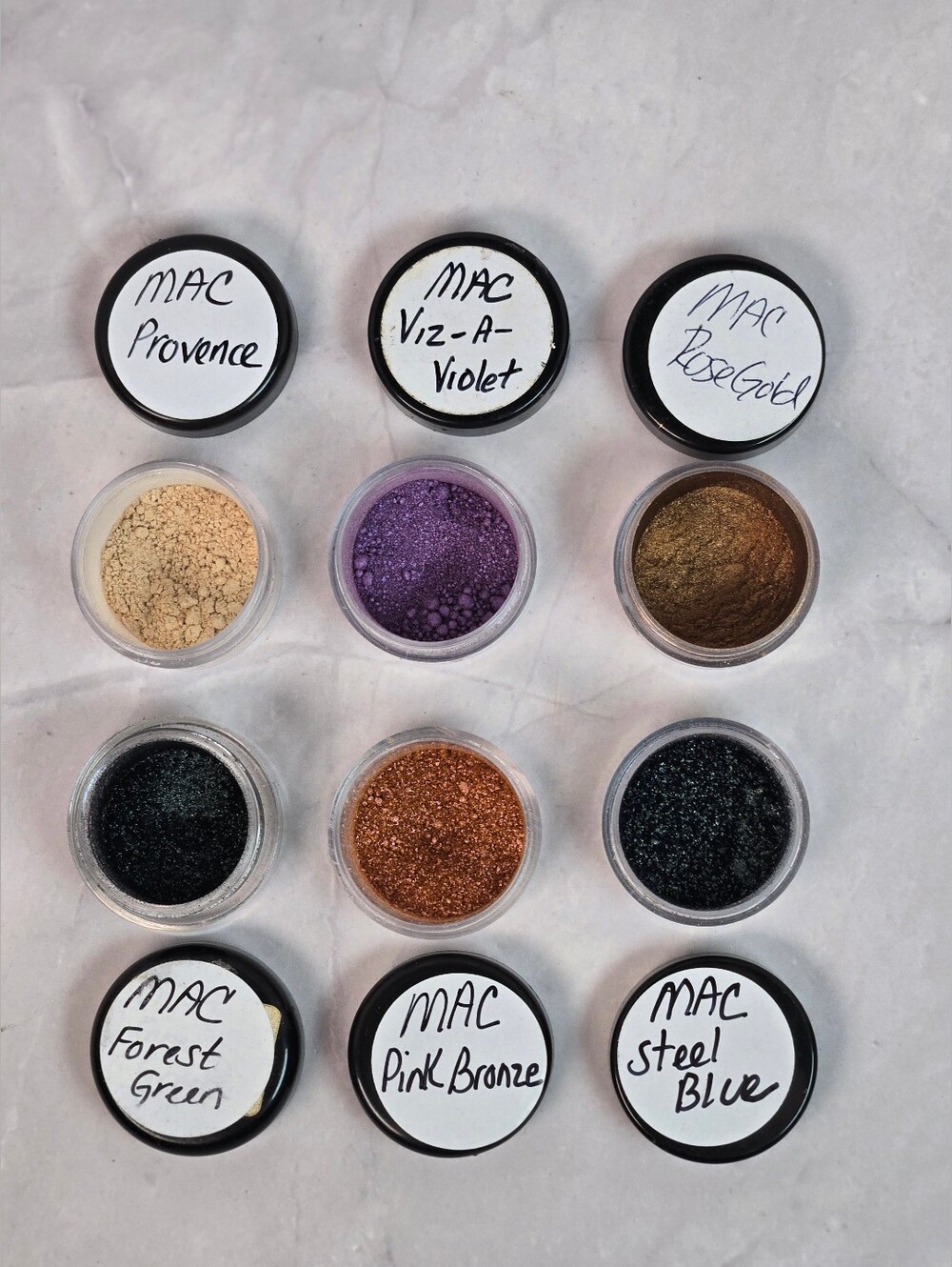 MAC Cosmetics Pigments Sample Lot of 6 - Collector's Mix Shades!